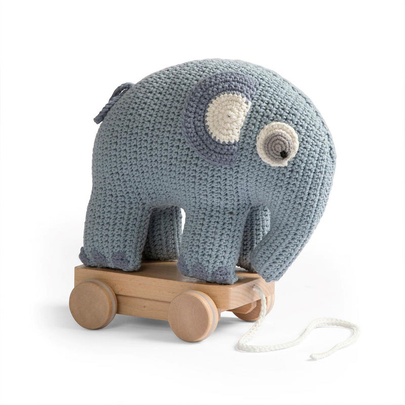 Puxador de Crochê Elefante