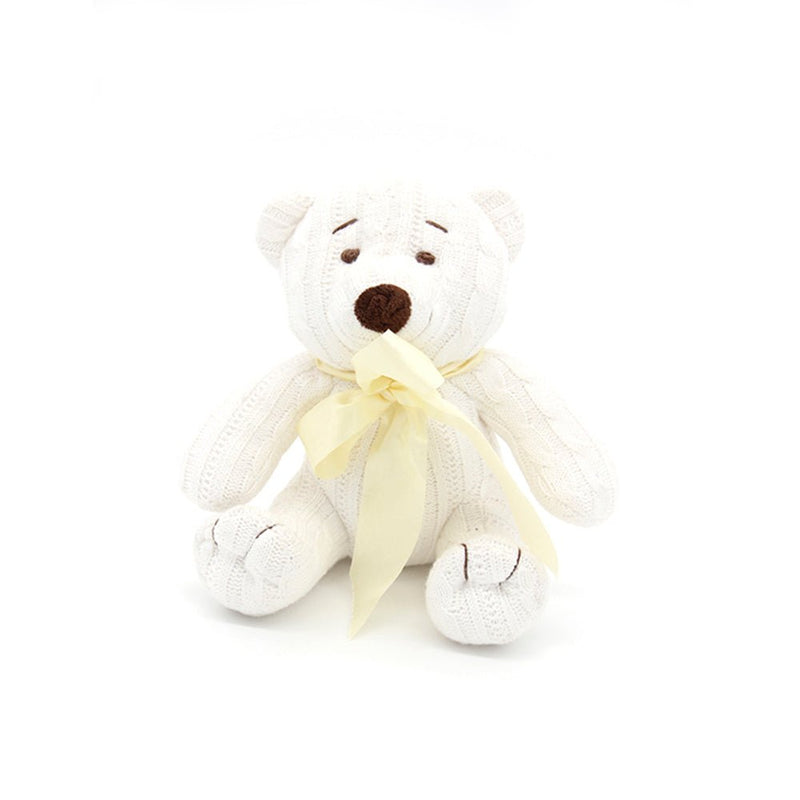 Urso de Tricot - Off White - Celina Dias bebê